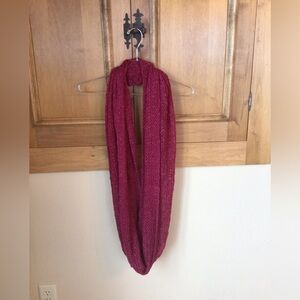 Burgundy Acrylic infinity scarf